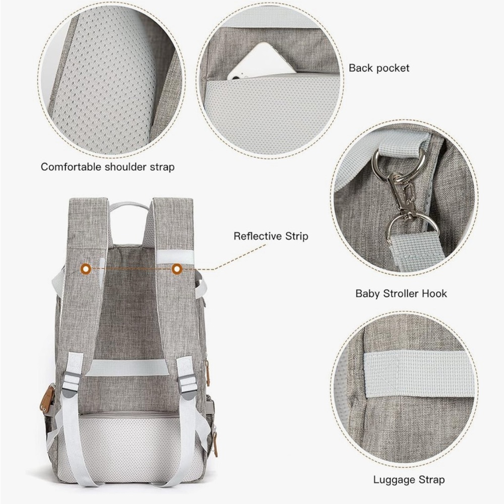 Gray Backpack - Picture 6 of 10